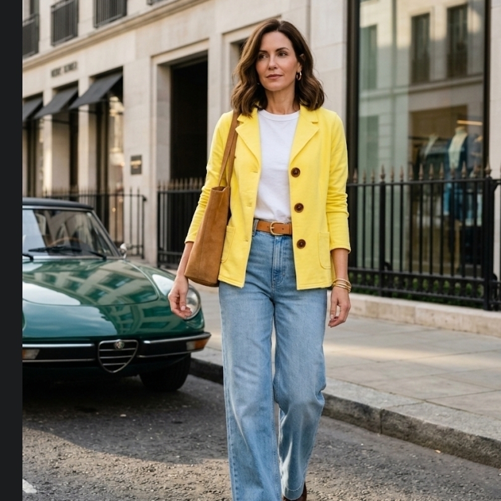 Neon Buddha Yellow Blazer NWT S